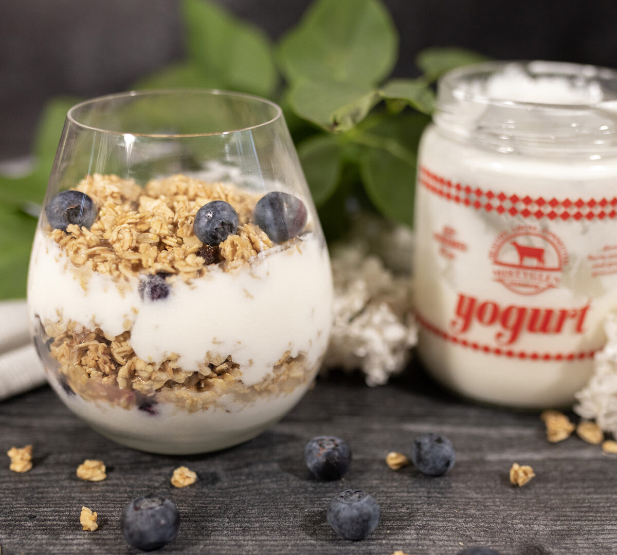 Mistyglen Creamery featuring local milk, yogurt and cheese curds as well as numerous local products from various other local businesses.