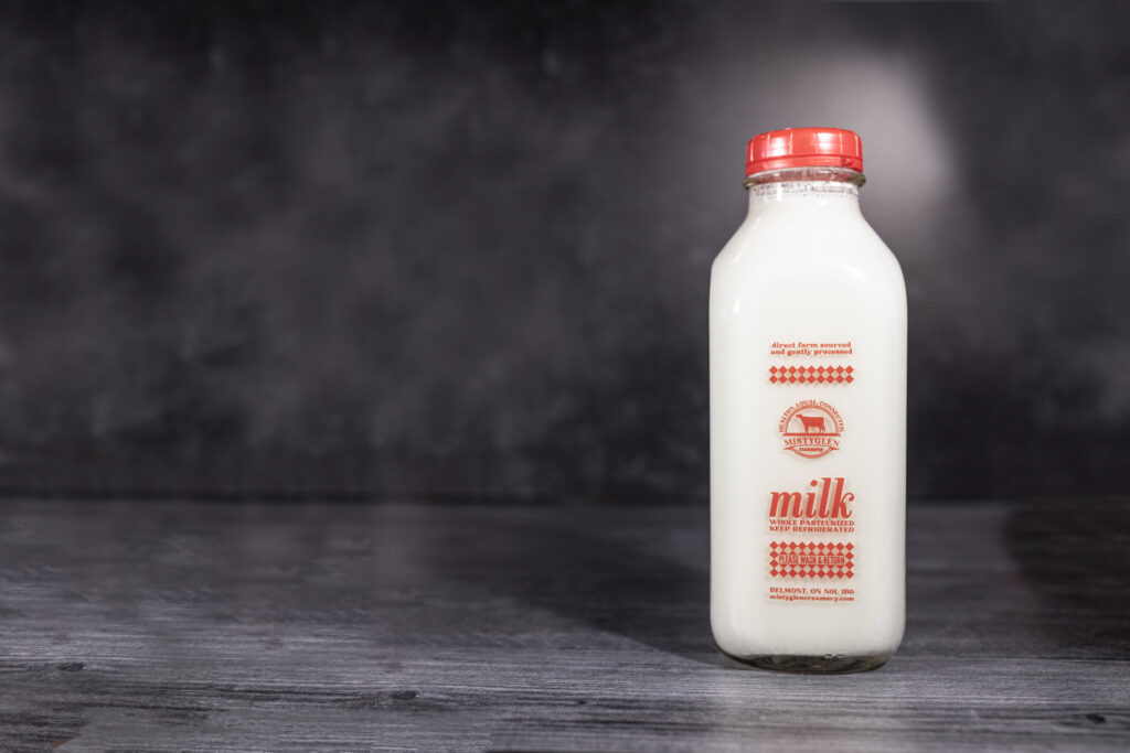 Mistyglen Creamery featuring local milk, yogurt and cheese curds as well as numerous local products from various other local businesses.